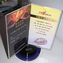 有機玻璃旋轉酒水牌