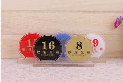 廣州圓形臺號牌